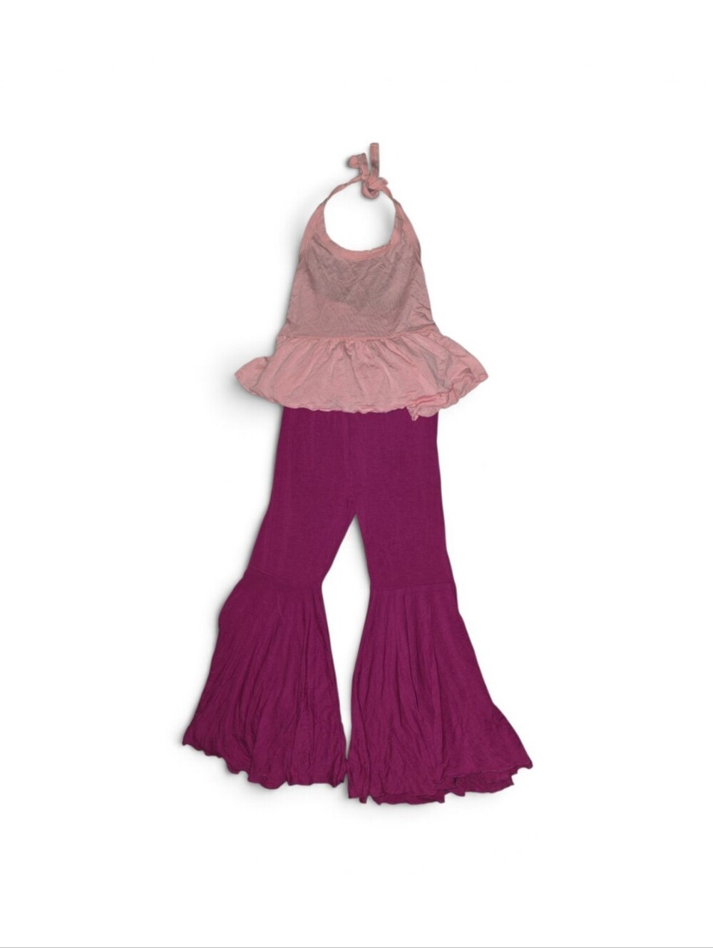 Bamboo Halter & Bell Bottoms